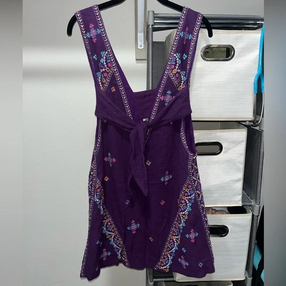 open lace back dress Free People Adella Lace Maxi Dress in Purple main image 0